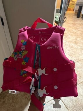 Zeraty Kids Pink Butterfly Life Jacket